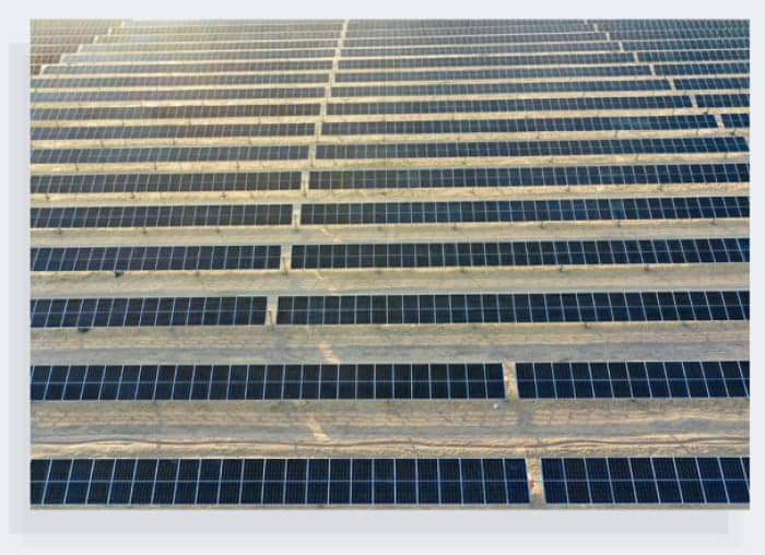 Exemple d'installation de panneaux solaires